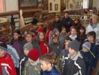 élèves dans la salle des pendus